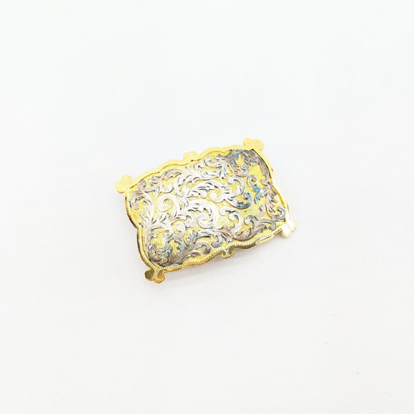 メキシコバックル　唐草　40ｍｍ