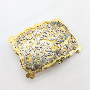 メキシコバックル　唐草　40ｍｍ