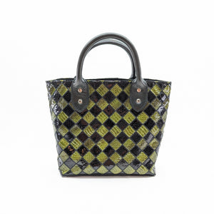 限定ミニトートバッグ　パイソンパッチワーク