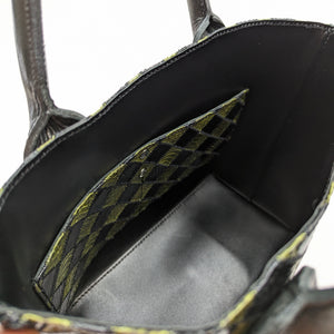 限定ミニトートバッグ　パイソンパッチワーク