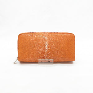 限定　両マチ FRF財布 銀擦りエイ スター/パイソンリボン