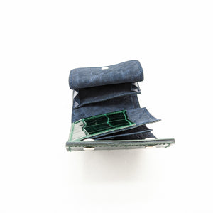 限定　ミニ財布スクエア ホック (クロコ×ゾウ)