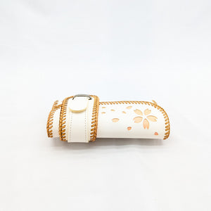 527タイプ　桜型抜き　全Wステッチ　＜熟成革＞