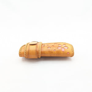 527タイプ　桜型抜き　全Wステッチ　＜熟成革＞