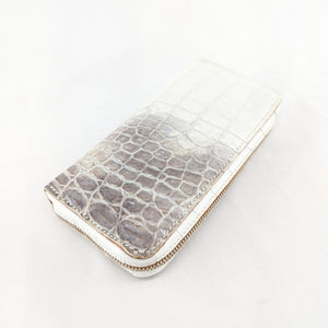 限定手染めヒマラヤン 両マチFRF　L字コイン　フルクロコダイルリボン