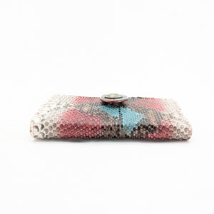 限定　手帳型スマホカバー　パイソン（手染め）Mサイズ