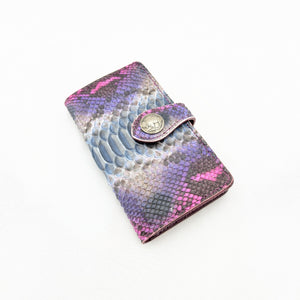 限定　手帳型スマホカバー　パイソン（手染め）Mサイズ