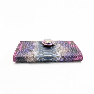 限定　手帳型スマホカバー　パイソン（手染め）Mサイズ