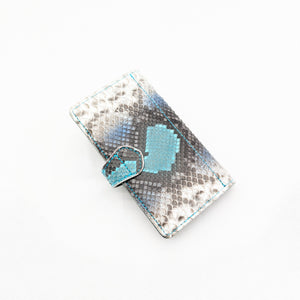 限定　手帳型スマホカバー　パイソン（手染め）Mサイズ