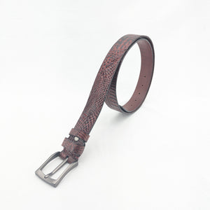 2025model　クロコダイル型押しベルト　35ｍｍ