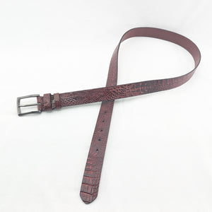 2025model　クロコダイル型押しベルト　35ｍｍ