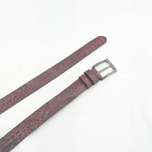 2025model　クロコダイル型押しベルト　35ｍｍ