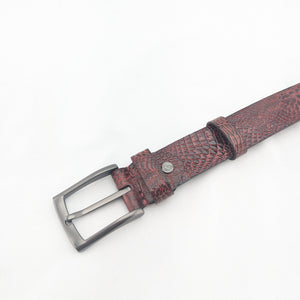 2025model　クロコダイル型押しベルト　35ｍｍ