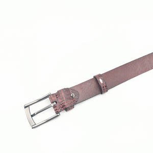 2025model　クロコダイル型押しベルト　35ｍｍ