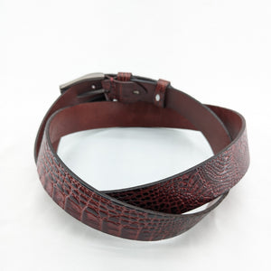 2025model　クロコダイル型押しベルト　35ｍｍ