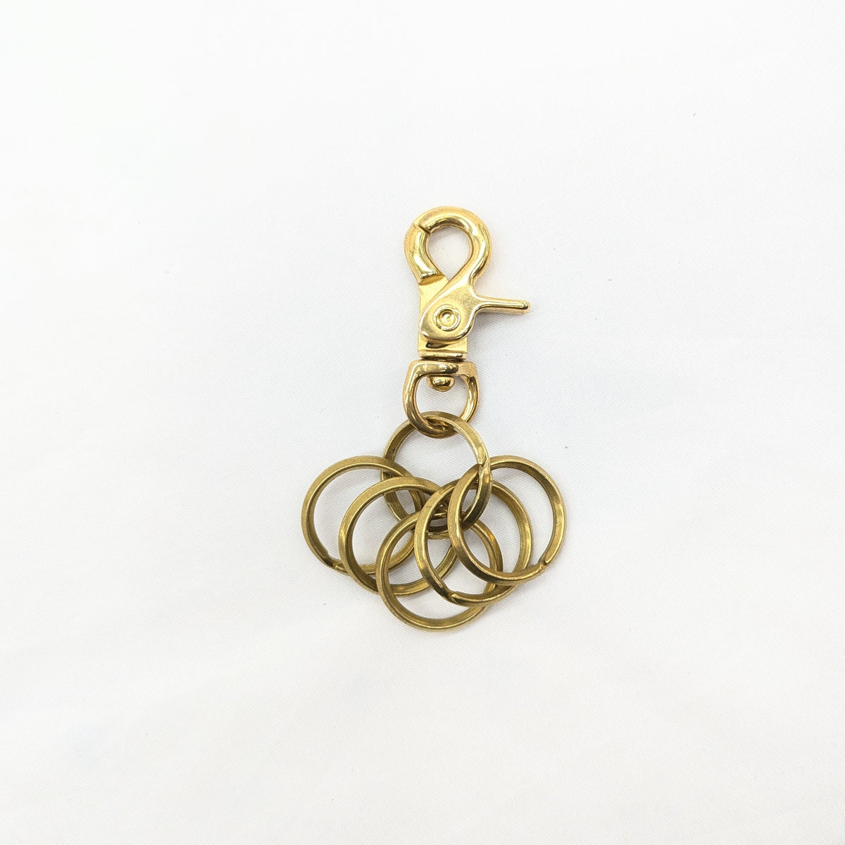 真鍮レバーナスカン中キーフック5連