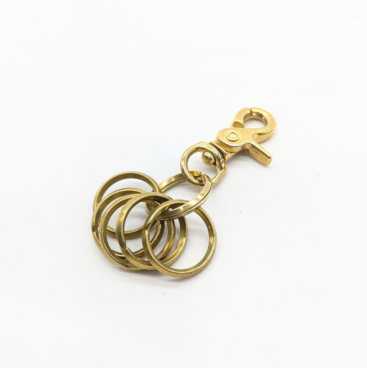 真鍮レバーナスカン中キーフック5連