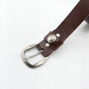 40mm シームレス かぶせコンチョタイプ ベルト インディ