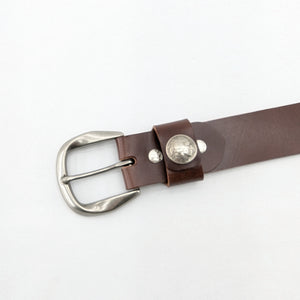 40mm シームレス かぶせコンチョタイプ ベルト インディ