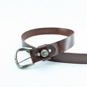 40mm シームレス かぶせコンチョタイプ ベルト インディ