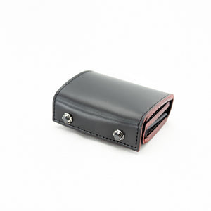 I様限定　ミニ財布スクエア ファスナー コードバンタイプレザーカスタム