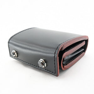 I様限定　ミニ財布スクエア ファスナー コードバンタイプレザーカスタム