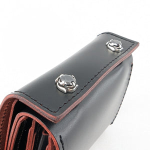 I様限定　ミニ財布スクエア ファスナー コードバンタイプレザーカスタム