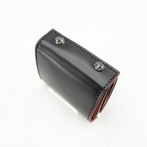 I様限定　ミニ財布スクエア ファスナー コードバンタイプレザーカスタム