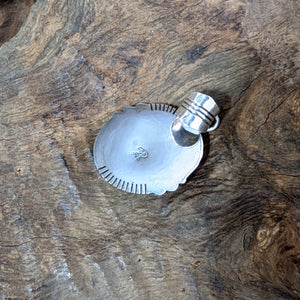 モーニングスターターコイズ　ネックレストップ《Navajo族　Running Bear》