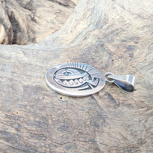 オーバーレイ《bear》　ネックレストップ《Navajo族　Calvin peterson》