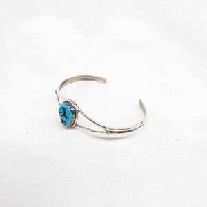 スリーピングビュティターコイズバングル　《Navajo族》ワイヤーワーク