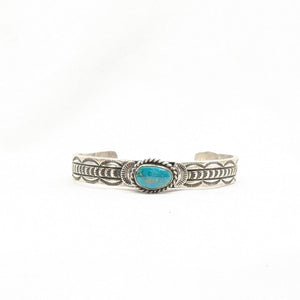 ターコイズバングル　《Navajo族》スタンプワーク