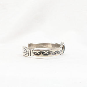 SPNターコイズバングル　《Navajo族》スタンプワーク