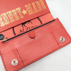 N様限定　トラッカーウォレット　芯通しレッド