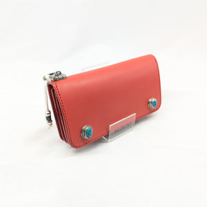 N様限定　トラッカーウォレット　芯通しレッド