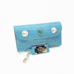 M様限定　三つ折りマチ付き薄作り（アザラシ）カスタム財布　（spo date00012)