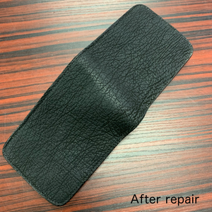 S様限定修理　リペア　ショート財布　シャーク×レッドパイソン