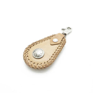 キーホルダー Wステッチ（ティアドロップ、5￠コンチョ付）