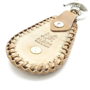 キーホルダー Wステッチ（ティアドロップ、5￠コンチョ付）