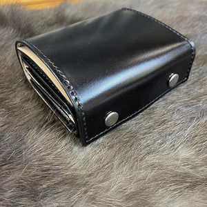 ミニ財布 スクエア コードバン