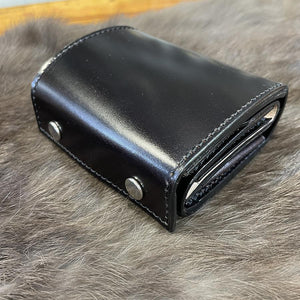 ミニ財布 スクエア コードバン