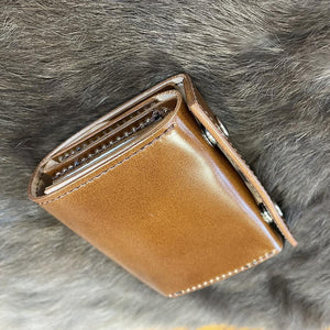 ミニ財布 スクエア コードバン