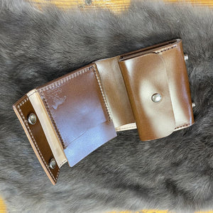 ミニ財布 スクエア コードバン