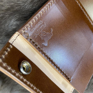 ミニ財布 スクエア コードバン