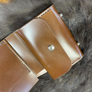 ミニ財布 スクエア コードバン