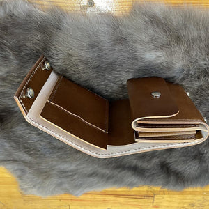 ミニ財布 スクエア コードバン