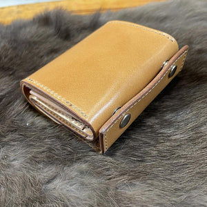 ミニ財布 スクエア コードバン