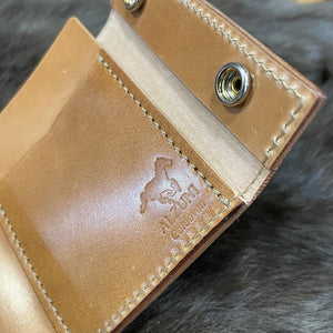 ミニ財布 スクエア コードバン