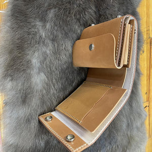 ミニ財布 スクエア コードバン