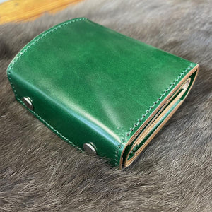 ミニ財布 スクエア コードバン